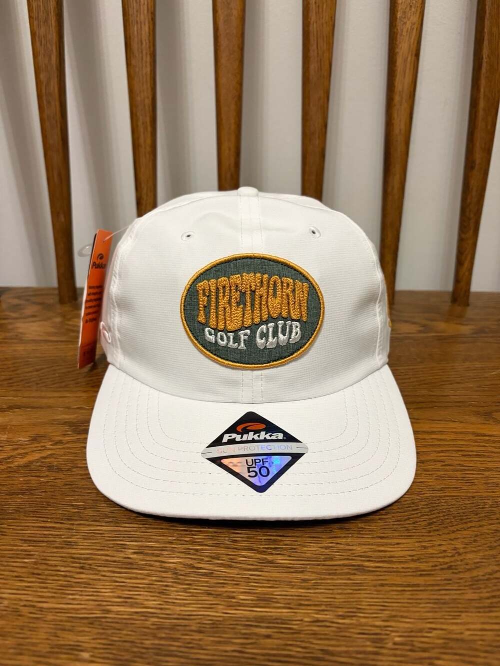 Pukka Firethorn Golf Club Hat UPF 50 White Snapback Cap New with Tags